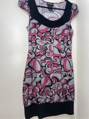 Hot Tempered Y2K Swirl Mini Dress
